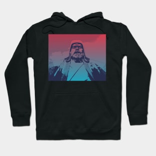 Vaporwave Genghis Khan 4230 Ulaanbaatar Hoodie